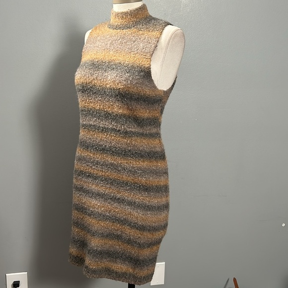 Worthington X Jason Bolden Womens Multi Ombre Striped Sleeveless Dress Size L - Picture 10 of 15